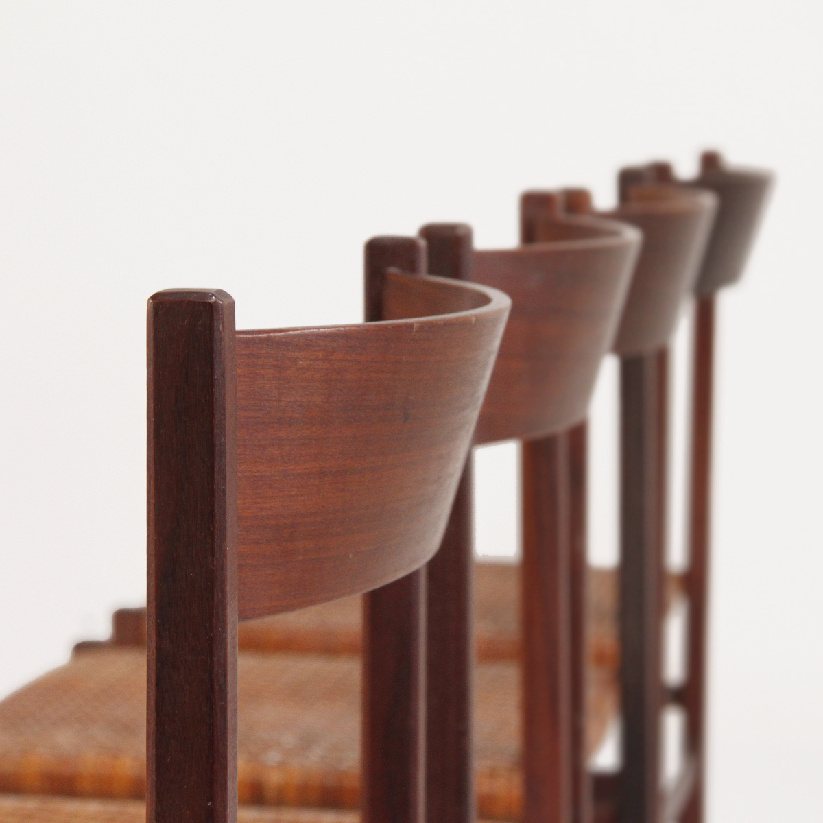 4 sedie in legno e paglia di Vienna, chairs, Italian design