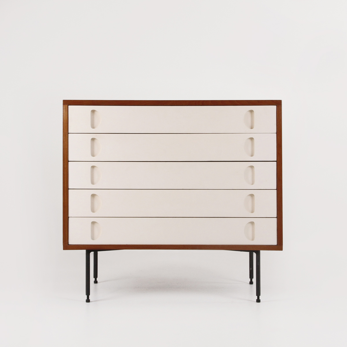 Cassettiera by Campo e Graffi per Home, Chest of drawers, teak 1950, italian design, modernariato, vintage, 1950 