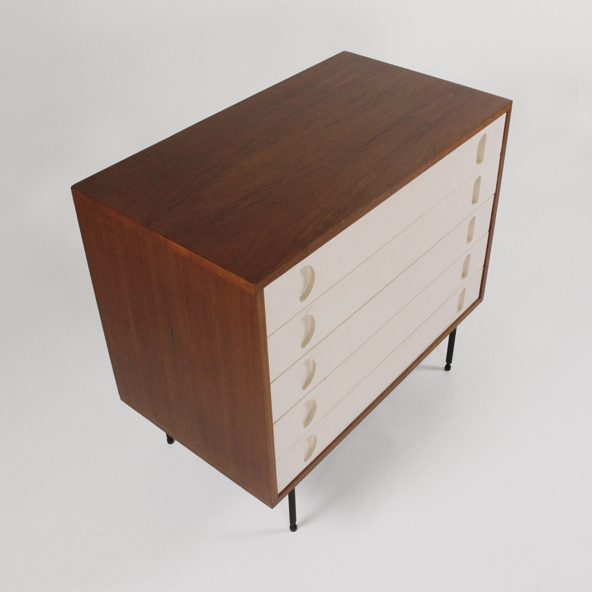 Cassettiera by Campo e Graffi per Home, Chest of drawers, teak 1950, italian design, modernariato, vintage, 1950 