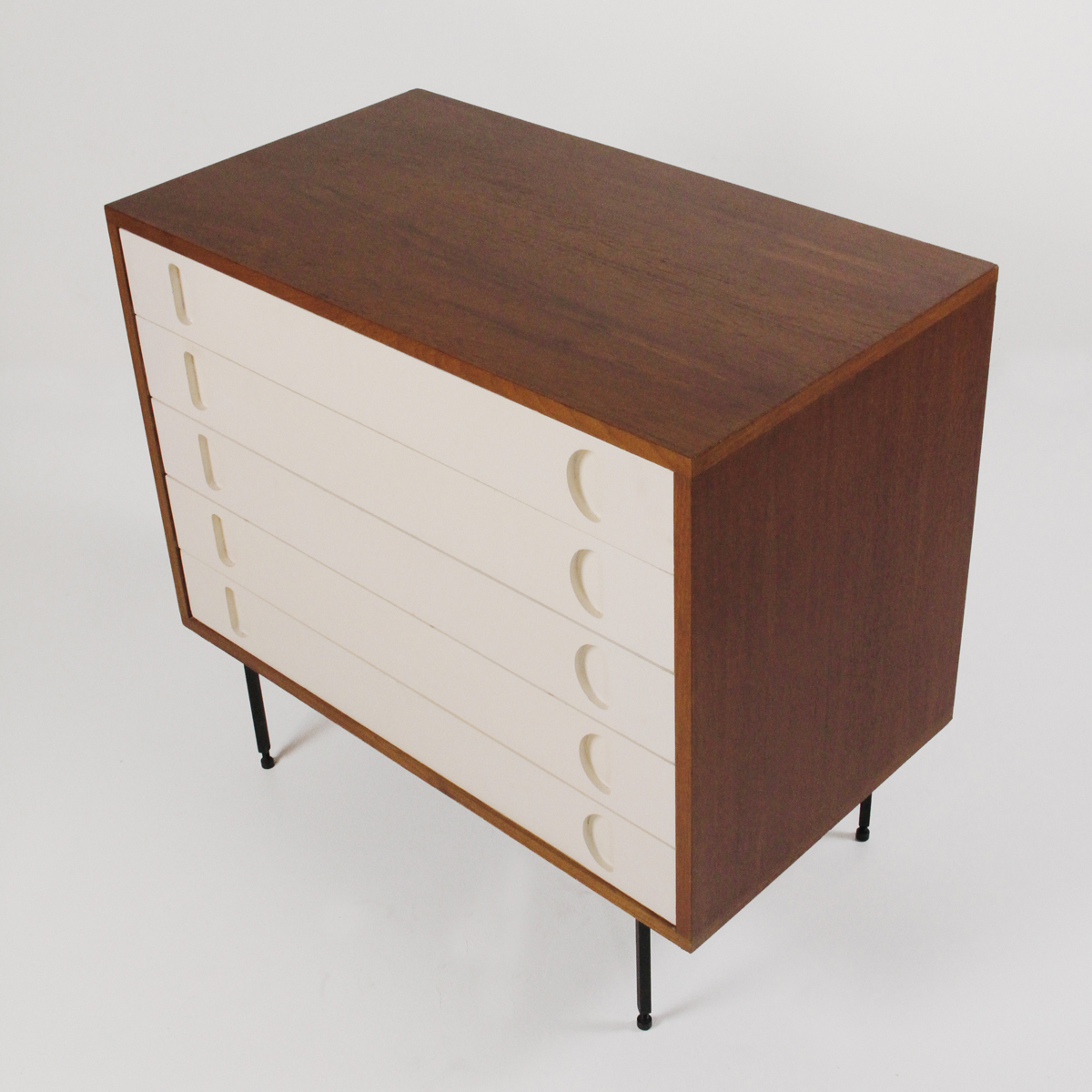 Cassettiera by Campo e Graffi per Home, Chest of drawers, teak 1950, italian design, modernariato, vintage, 1950 