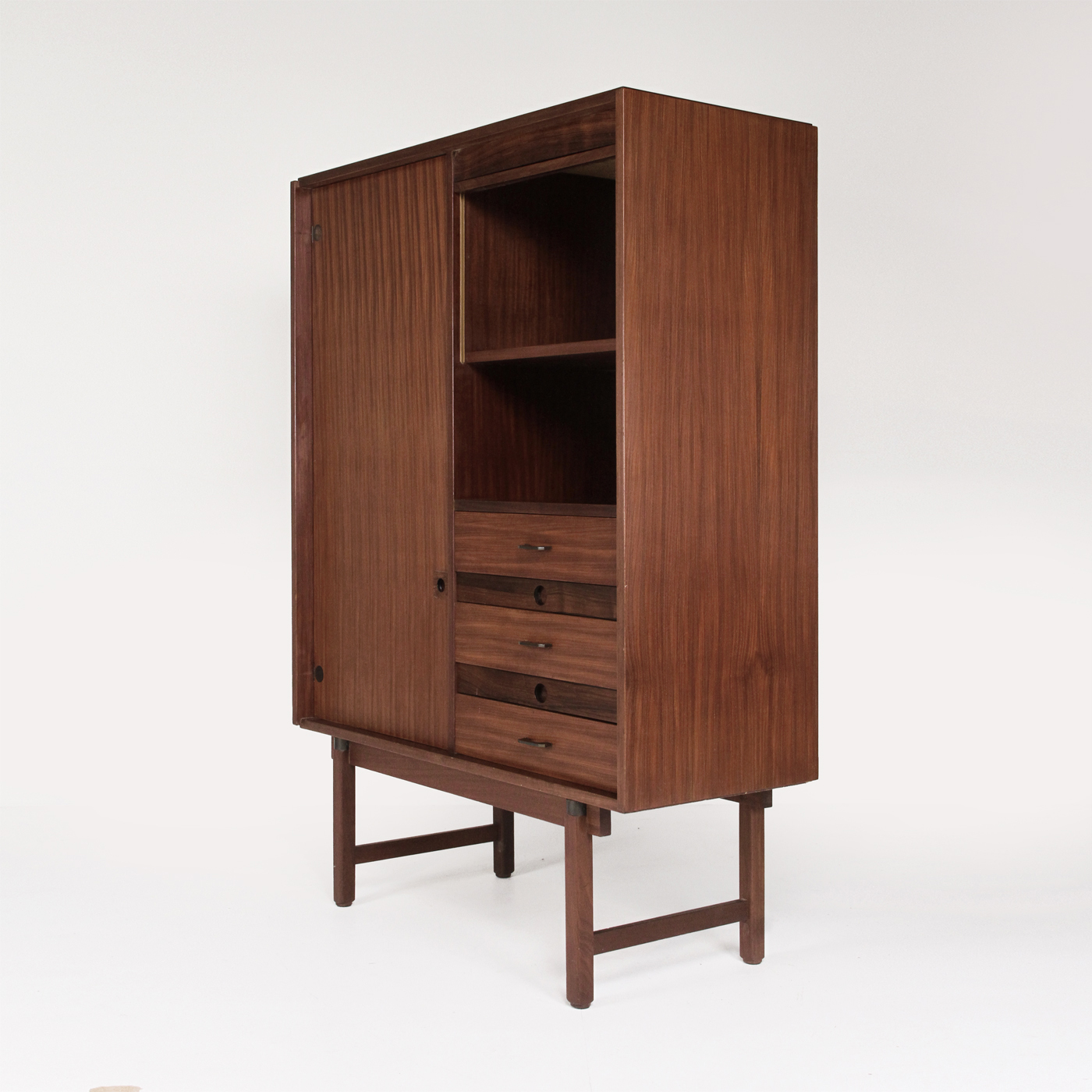 Sideboard, credenza, barovero, selex, mid centuriy forniture, design, 60s, teak, wood, modernariato vintage