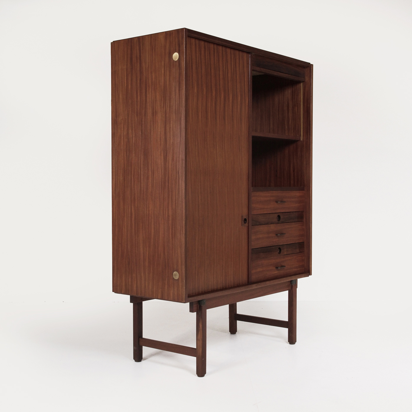 Sideboard, credenza, barovero, selex, mid centuriy forniture, design, 60s, teak, wood, modernariato vintage