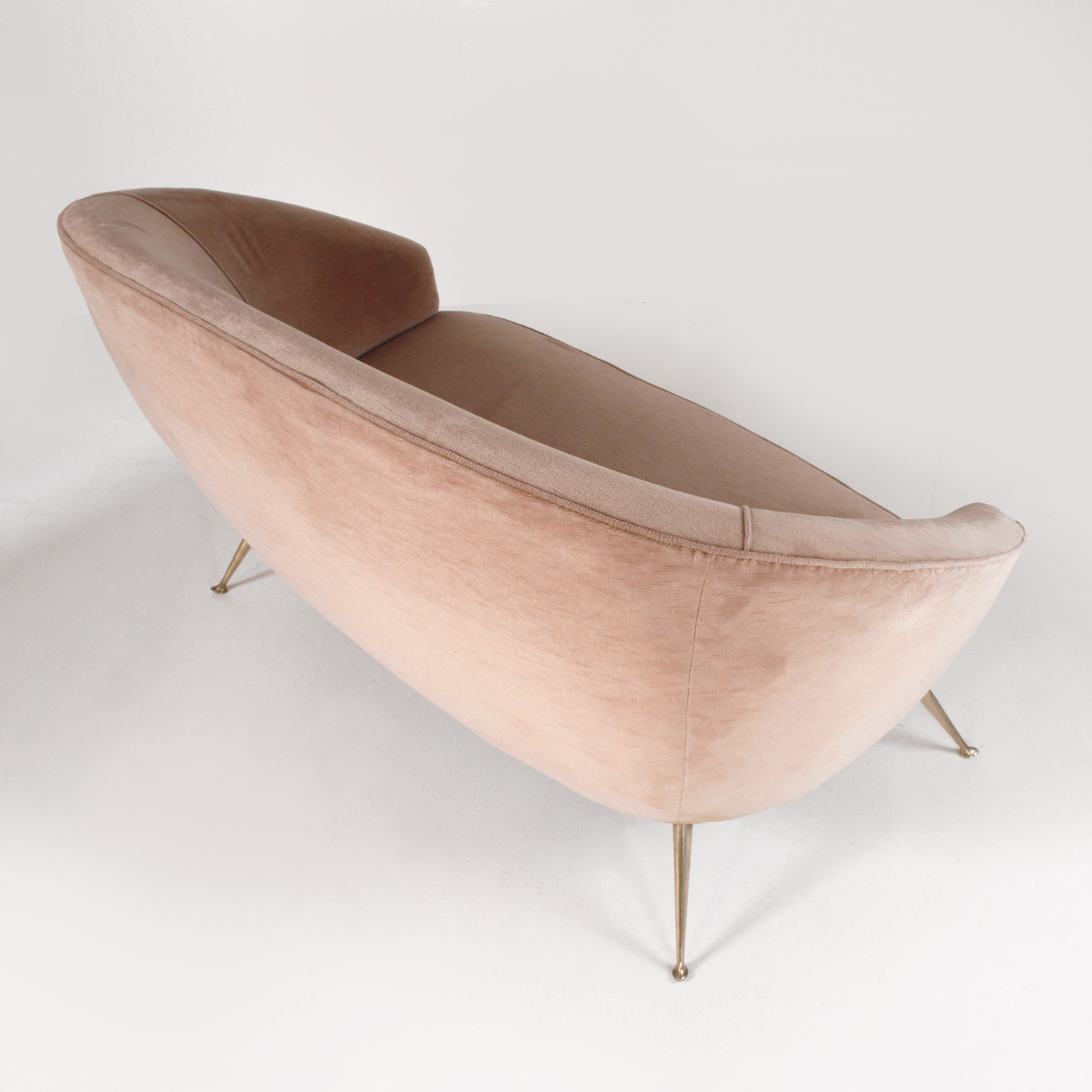 divano - anni 60 - sofa - vintage - modernariato - velvet sofa - wood sofa - mid century modern - gio Ponti - Guglielmo Veronesi