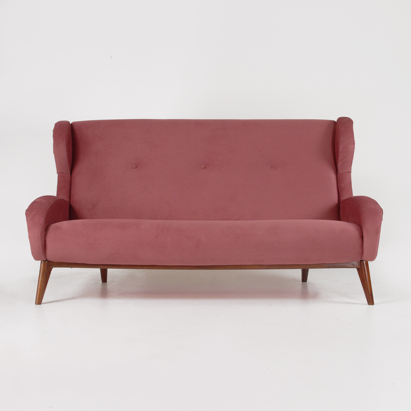 divano - anni 60 - sofa - vintage - modernariato - velvet sofa - wood sofa - mid century modern - gio Ponti