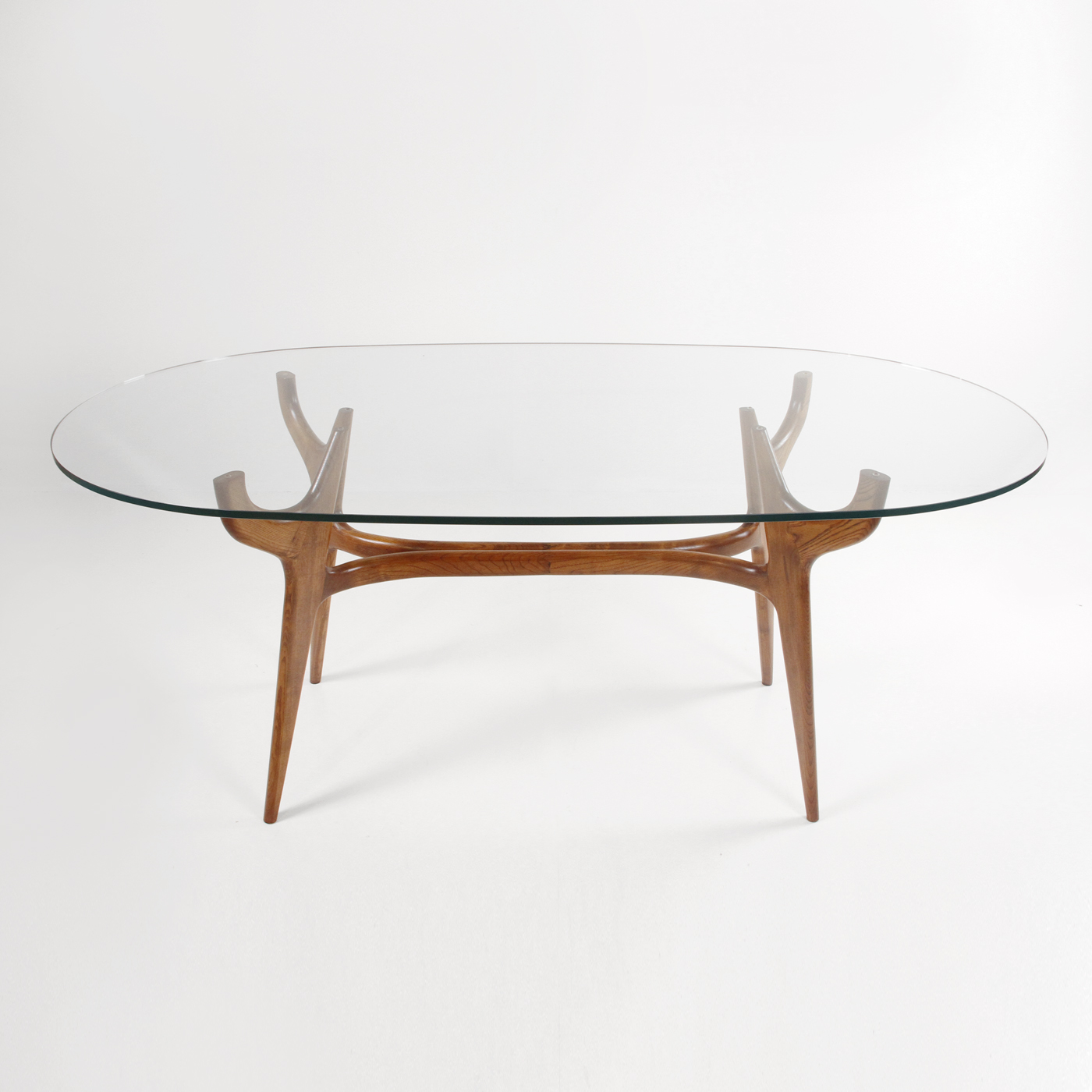 1960s dining table - design - italian design - mid century modern - minimalism - glass - wood 