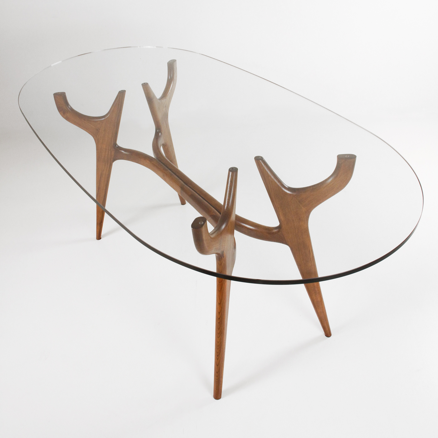 1960s dining table - design - italian design - mid century modern - minimalism - glass - wood 