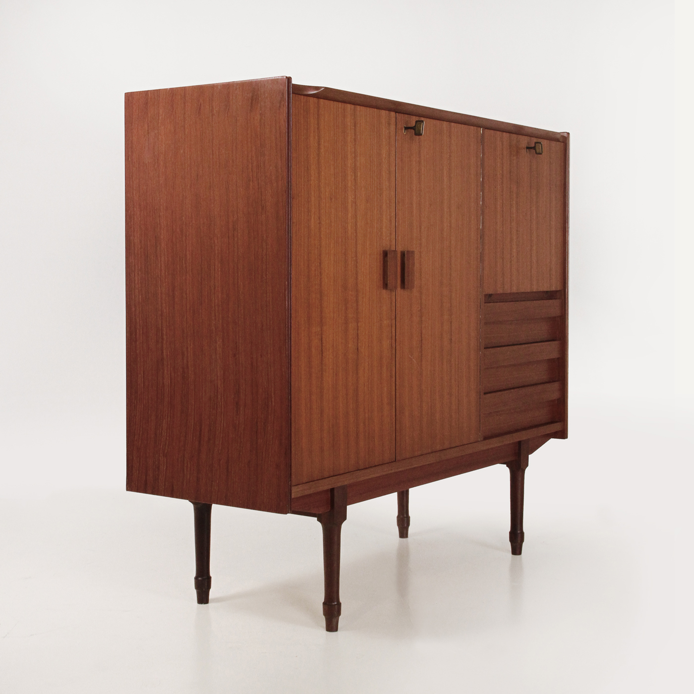 Sideboard, credenza, mid centuriy forniture, design, 60s, teak, wood, modernariato vintage