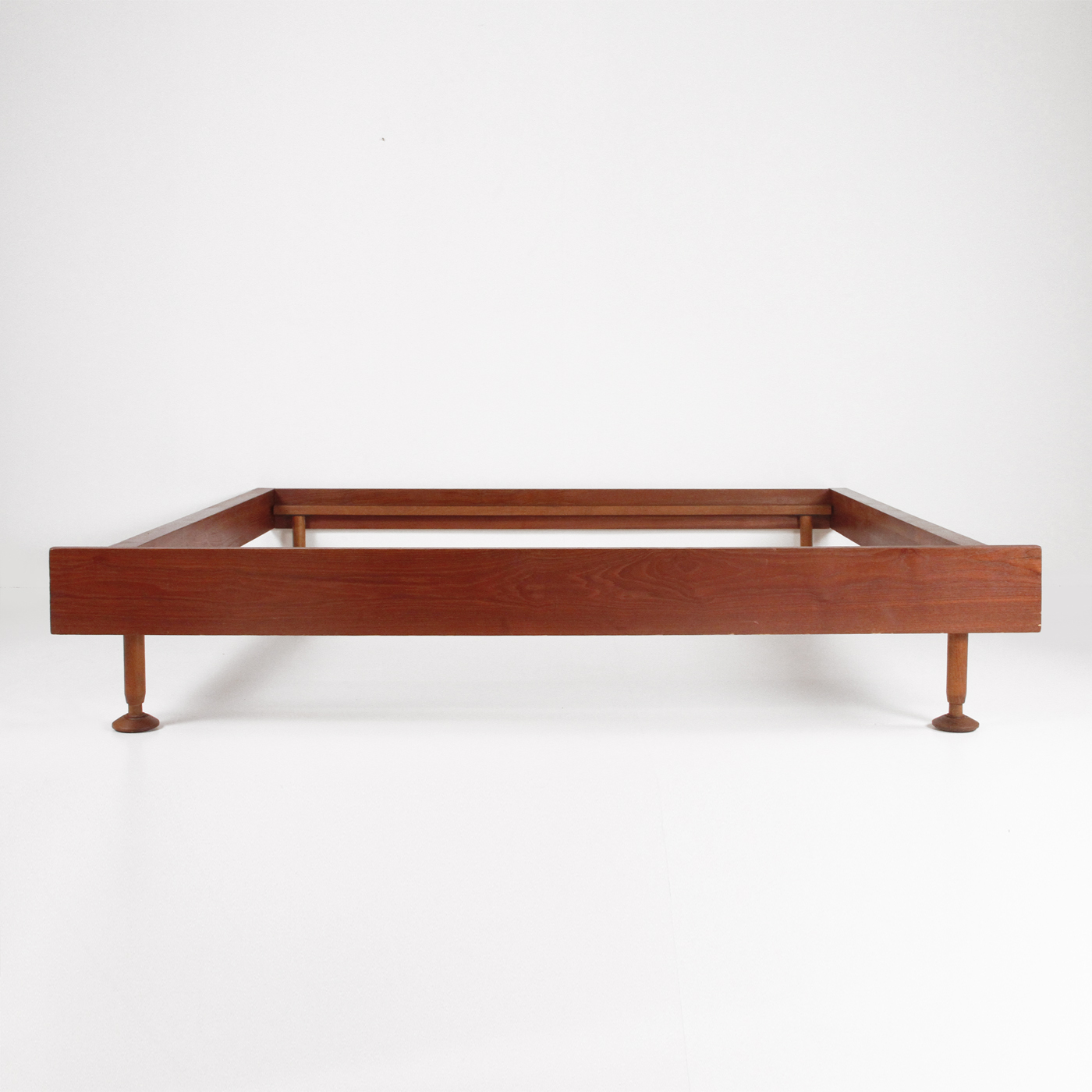 double bed, design, teak , 1960, letto, modernariato, midcentury, Italian production 