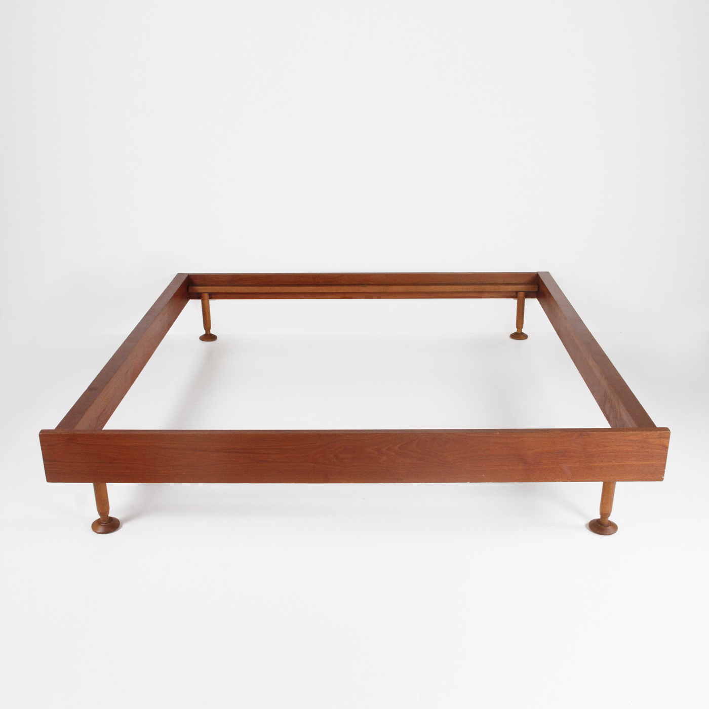 double bed, design, teak , 1960, letto, modernariato, midcentury, Italian production 